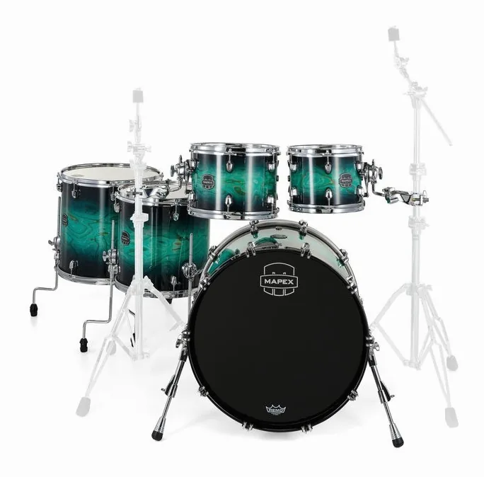 Mapex Saturn VI Stage+ Marine Teal, sur fond neutre, photo 2