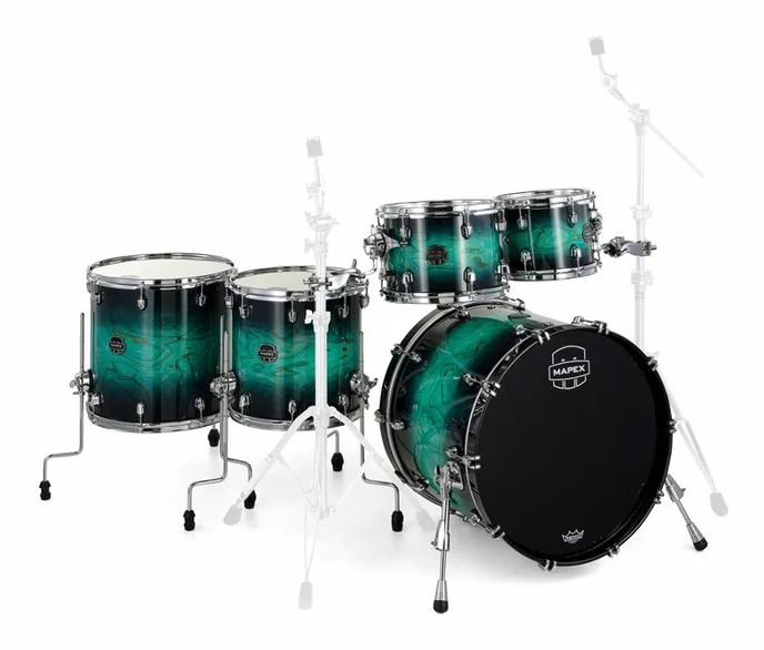 Mapex Saturn VI Stage+ Marine Teal, vue de dessus, photo 3