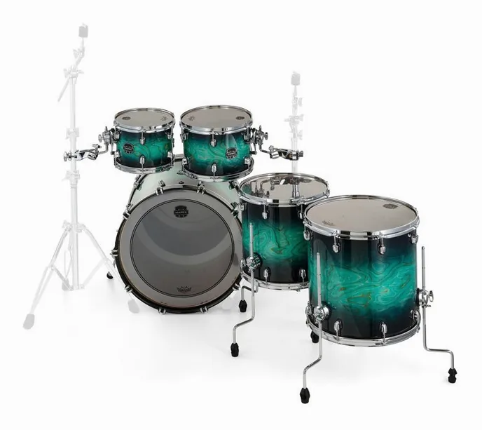 Mapex Saturn VI Stage+ Marine Teal, vue de face, photo 4
