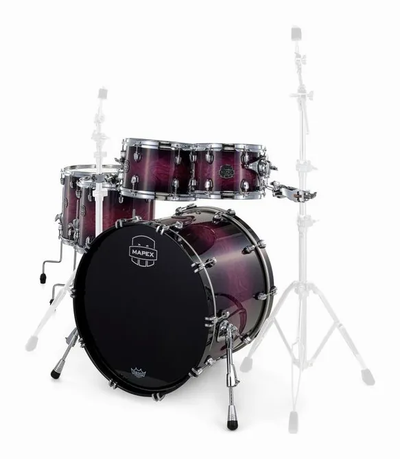 Mapex Saturn VI Stage+ Royal Purple, vue de près, de face