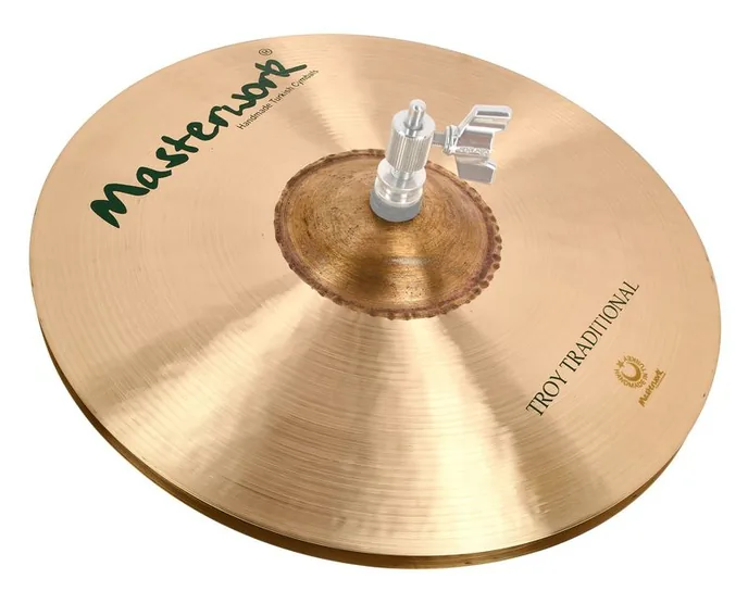 Masterwork 13" Troy Traditional Hi-Hat, de face sur fond neutre