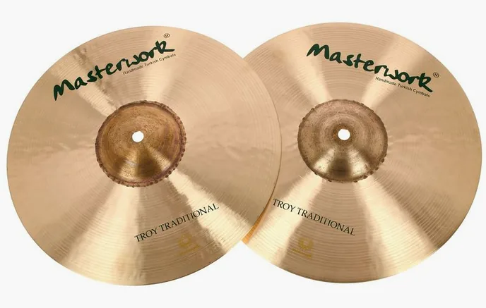 Masterwork 13" Troy Traditional Hi-Hat, vue de face, photo 2