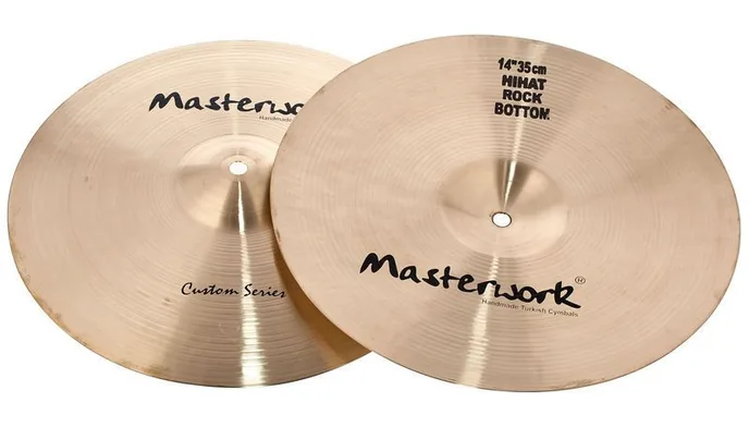 Masterwork 14" Custom Rock Hi-Hat, sur fond neutre, photo 3