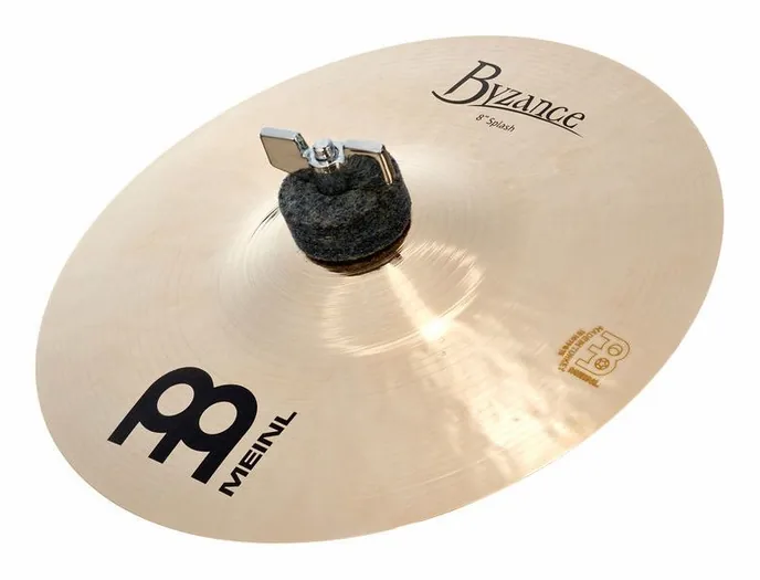 Meinl 08" Byzance Splash Brilliant, de face sur fond neutre