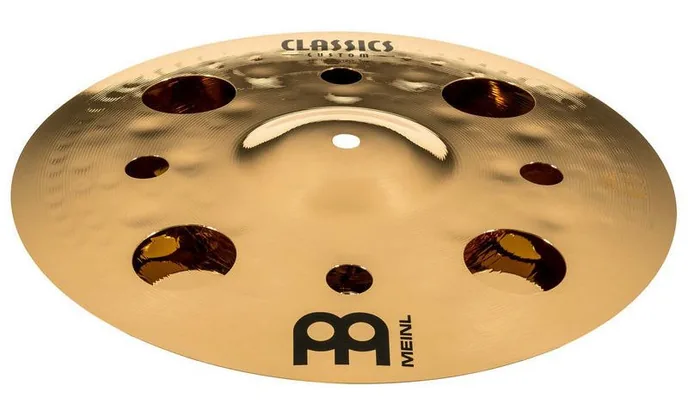 Meinl 12" Classic Custom Trash Stack, de face sur fond neutre