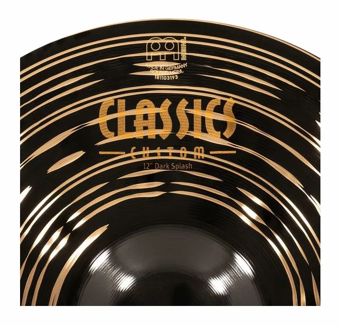 Meinl 12" Classics Cust. Dark Splash, vue de près, photo 4