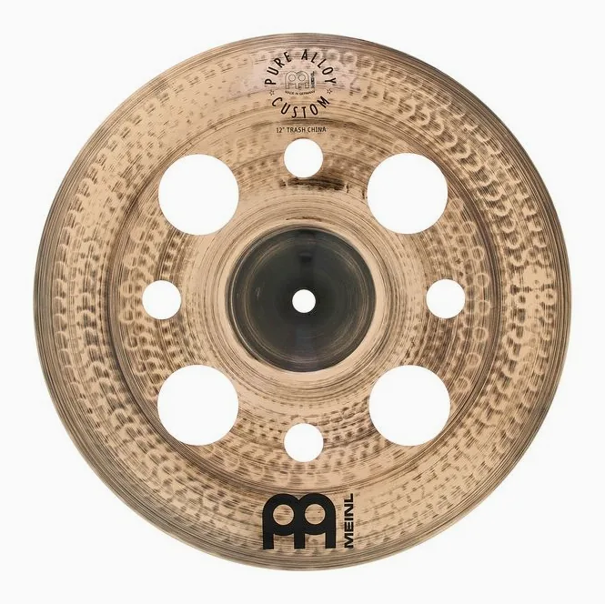 Meinl 12" Pure Alloy Cust. Trash Ch., sur fond neutre, photo 2