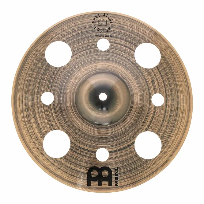 Meinl 12" Pure Alloy Cust. Trash Sp., vue de trois quarts, photo 2