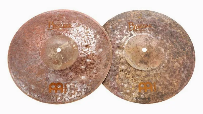 Meinl 13" Byzance Extra Dry Hi-Hat, vue de profil, photo 2