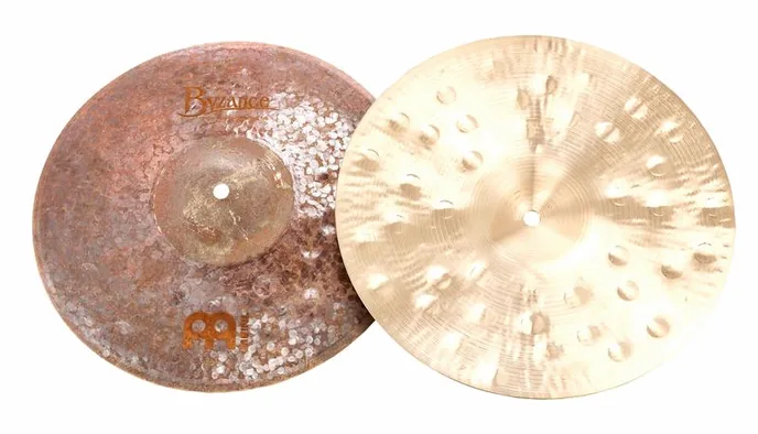Meinl 13" Byzance Extra Dry Hi-Hat, sur fond neutre, photo 3