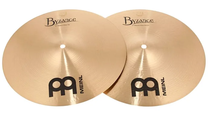 Meinl 13" Byzance Hi-Hat Medium, vue de dessus, photo 2