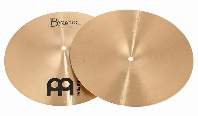Meinl 13" Byzance Hi-Hat Medium, vue de face, photo 3
