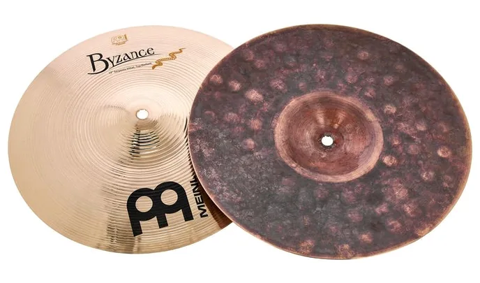 Meinl 13" Byzance Serpents Hi-Hat, vue de profil, photo 3