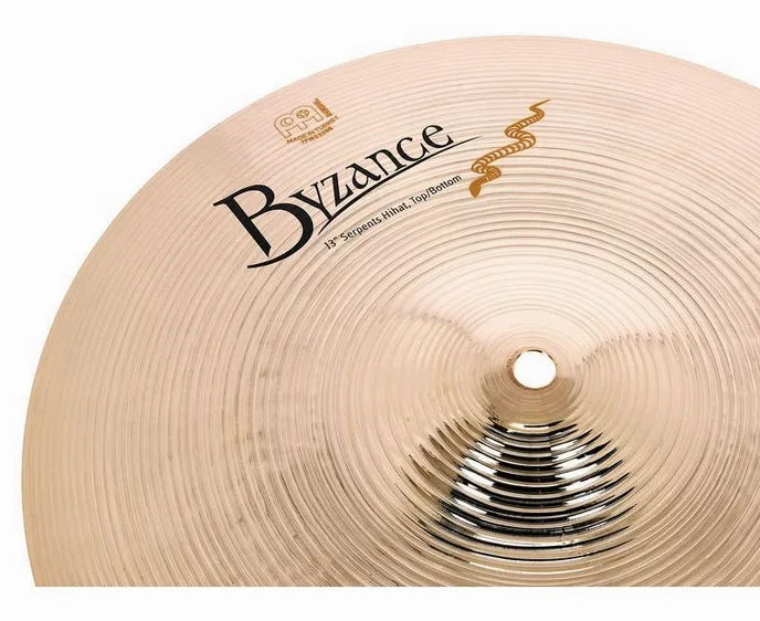 Meinl 13" Byzance Serpents Hi-Hat, vue de face, photo 4