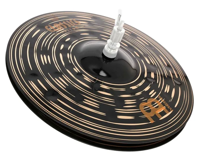 Meinl 13" Classics Custom Dark HH, de face sur fond neutre