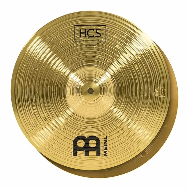 Meinl 13" HCS Hi-Hat, de face sur fond neutre