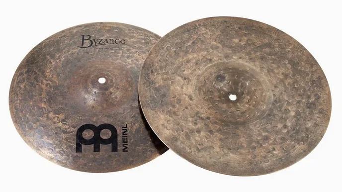 Meinl 14" Byzance Dark Hi-Hat, vue de trois quarts, photo 2