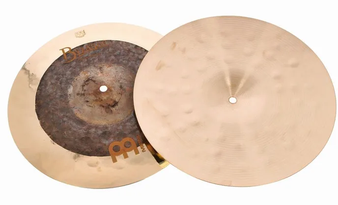 Meinl 14" Byzance Dual Hi-Hat, sur fond neutre, photo 3