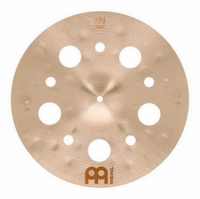Meinl 14" Byzance Dual Multi-Trash, vue de trois quarts, photo 2