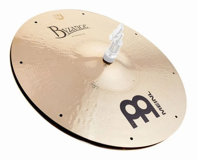Meinl 14" Byzance Fast Hi-Hat, vue de près, de face