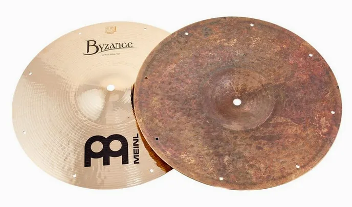 Meinl 14" Byzance Fast Hi-Hat, vue de dessus, photo 3