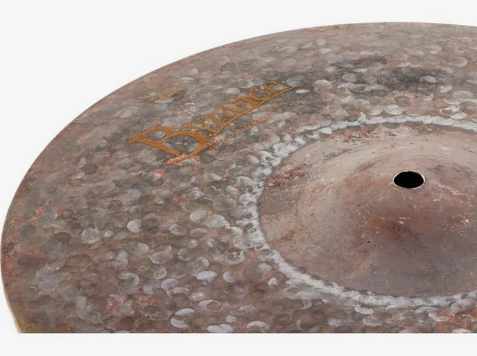 Meinl 14" Byzance Hi-Hat Extra Dry, vue de profil, photo 3