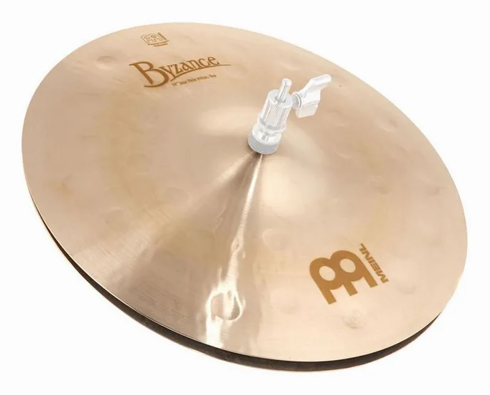 Meinl 14" Byzance Jazz Hi-Hat Thin, vue de près, de face