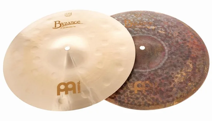 Meinl 14" Byzance Jazz Hi-Hat Thin, vue de près, photo 2