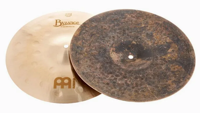 Meinl 14" Byzance Jazz Hi-Hat Thin, vue de profil, photo 3