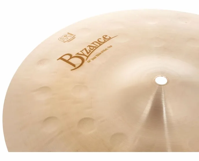 Meinl 14" Byzance Jazz Hi-Hat Thin, vue de dessus, photo 4
