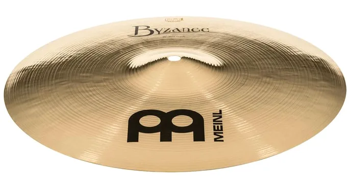 Meinl 14" Byzance Thin Crash Brill., de face sur fond neutre