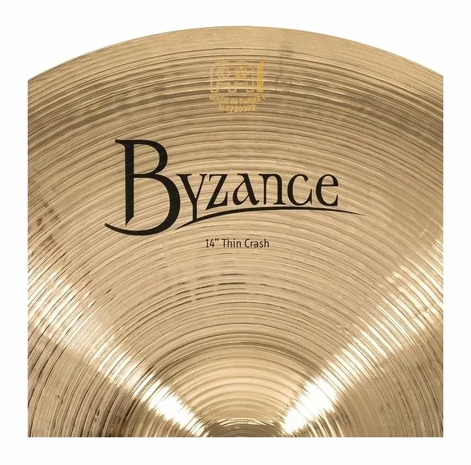 Meinl 14" Byzance Thin Crash Brill., vue de face, photo 4