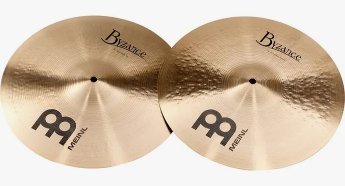 Meinl 14" Byzance Trad. Thin Hi-Hat, vue de face
