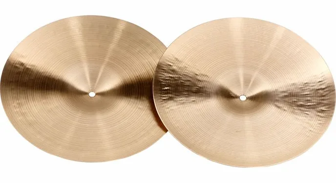 Meinl 14" Byzance Trad. Thin Hi-Hat, vue de trois quarts, photo 2