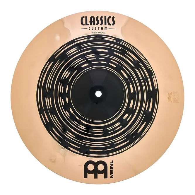 Meinl 14" Classics Cust. Dual Hi-Hat, sur fond neutre, photo 4