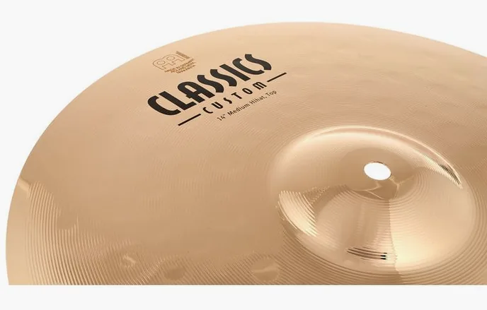 Meinl 14" Classics Custom Hi-Hat Me., sur fond neutre, photo 4
