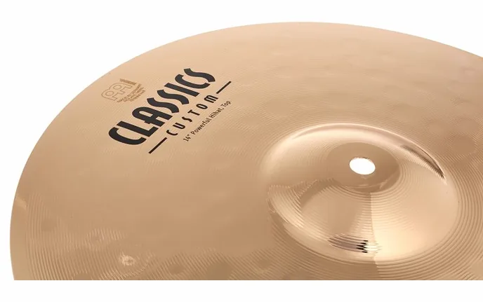 Meinl 14" Classics Custom Hi-Hat Po., vue de trois quarts, photo 4