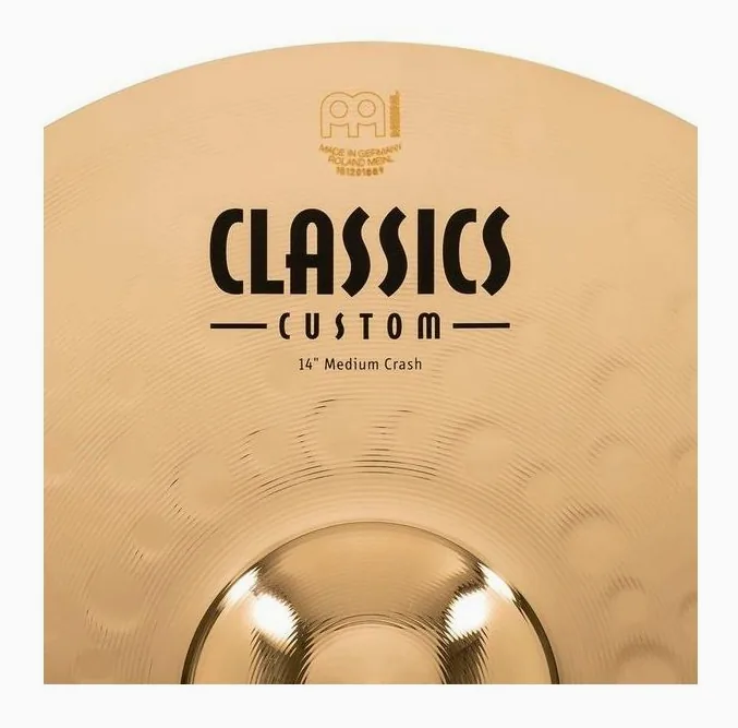 Meinl 14" Classics Custom Med. Crash, vue de dessus, photo 4