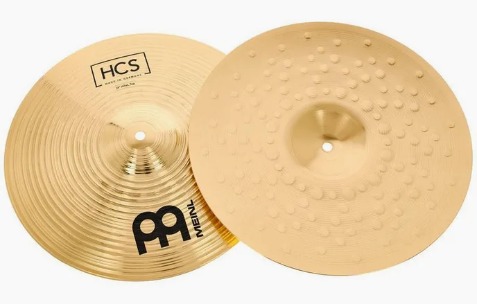 Meinl 14" HCS Hi-Hat, sur fond neutre, photo 2
