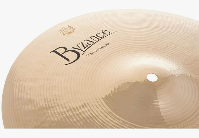 Meinl 14"Byzance Medium HiHat Brill., sur fond neutre, photo 4