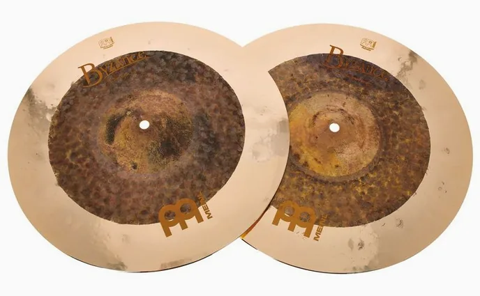 Meinl 15" Byzance Dual Hi-Hat, vue de face, photo 2