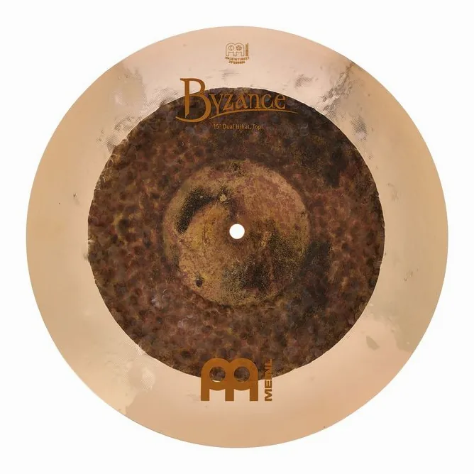 Meinl 15" Byzance Dual Hi-Hat, vue de trois quarts, photo 4