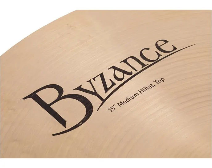 Meinl 15" Byzance Hi-Hat Medium, vue de près, photo 3