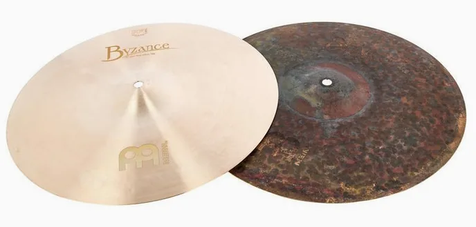 Meinl 15" Byzance Jazz Hi-Hat Thin, vue de dessus, photo 2
