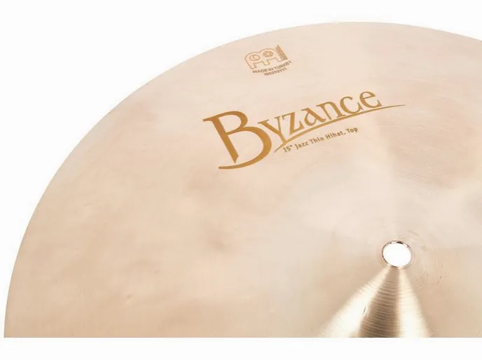 Meinl 15" Byzance Jazz Hi-Hat Thin, vue de profil, photo 4
