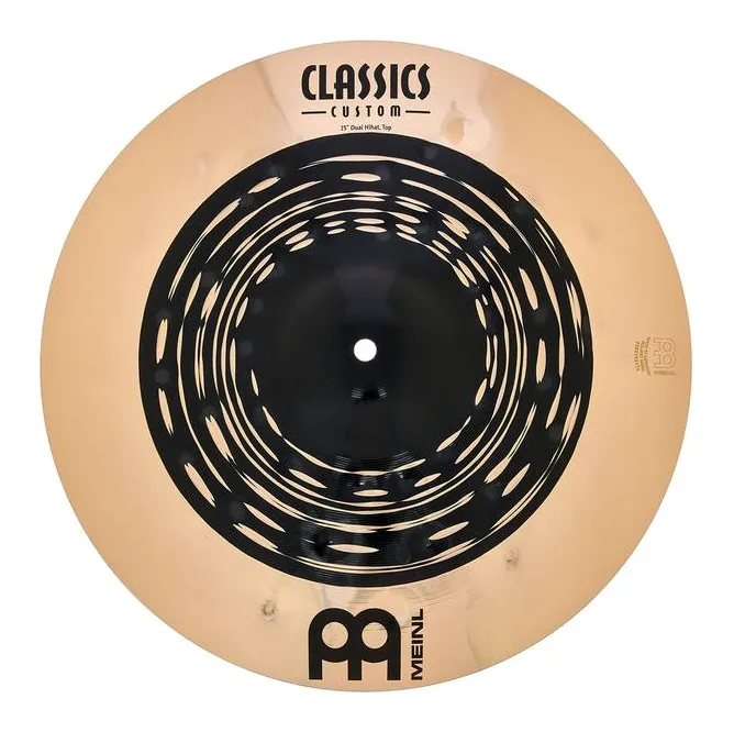 Meinl 15" Classics Cust. Dual Hi-Hat, vue de face, photo 4