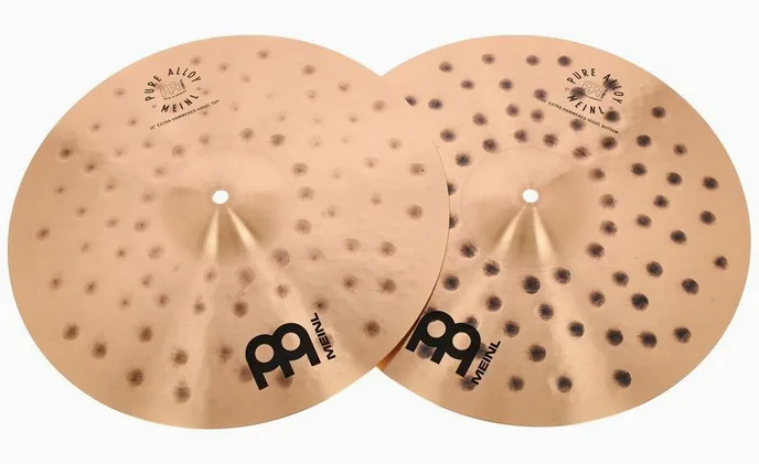 Meinl 15" Pure Alloy E.Hammered Hats, vue de dessus, photo 2