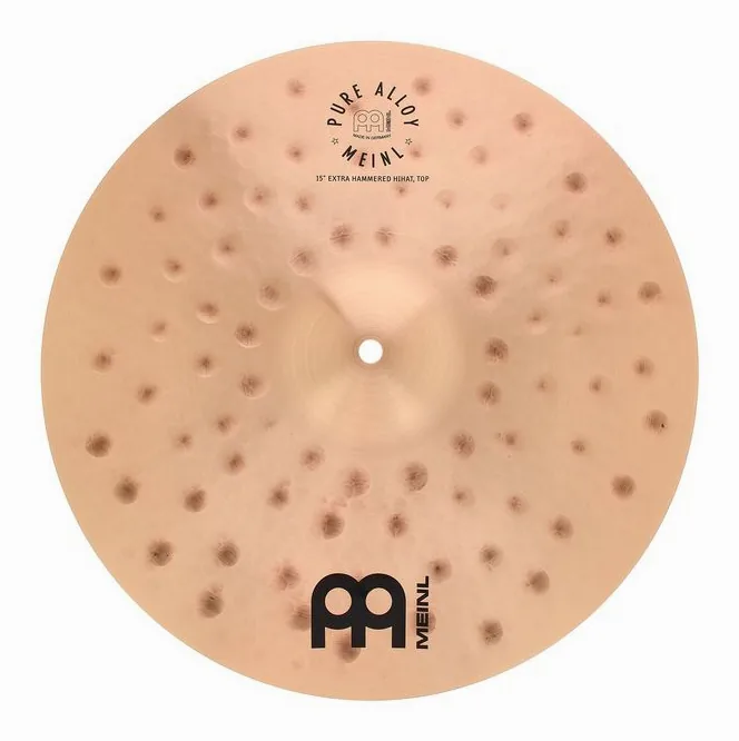 Meinl 15" Pure Alloy E.Hammered Hats, sur fond neutre, photo 4
