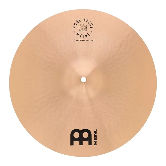 Meinl 15" Pure Alloy Soundwave Hats, sur fond neutre, photo 4