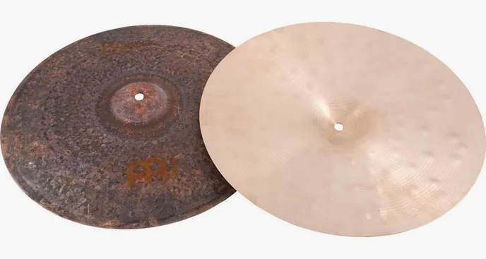 Meinl 16" Byzance Extra Dry Hi-Hat, vue de dessus, photo 2